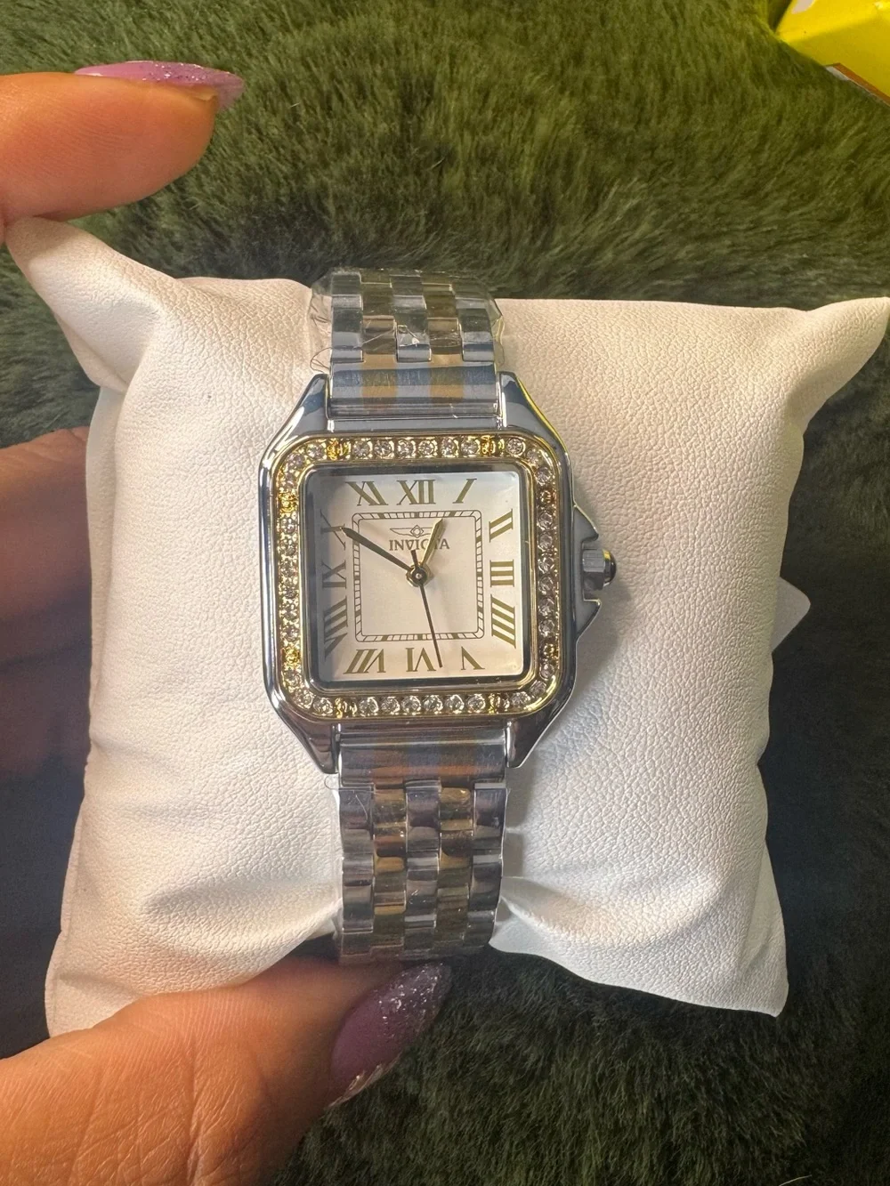 Invicta Two-Tone Gold and Silver Women’s Crystal Bezel Watch